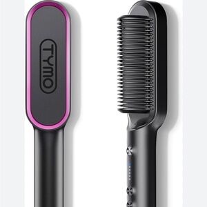 TYMO Hair Straightening Comb - Black and Pink